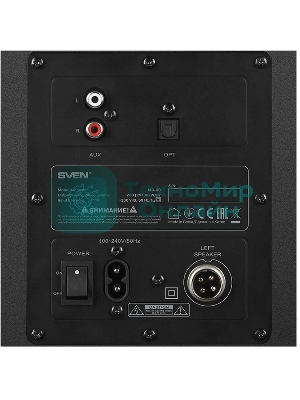 Акустическая система SVEN АС MC-30, черный (200 Вт, Bluetooth, пульт, Optical)