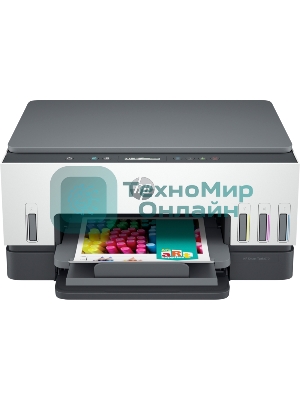 МФУ струйное HP Smart Tank 670, A4, цветной, печ. до 12 стр/мин., 4800x1200 dpi (печ.), 1200x1200 dpi (скан.), Bluetooth, USB Type-A, Wi-Fi