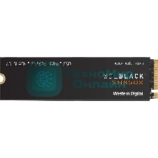 Накопитель SSD WD 1Tb Black SN850X, M.2(22x80мм), NVMe, PCIe 4.0 x4, 3D TLC, R/W 7300/6300Mb/s, IOPs 800 000/1 100 000, TbW 600, DWPD 0.3 (12 мес.)