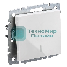 Выключатель 1-кл. с инд. IEK BRITE 10А ВС10-1-1-БрБ белый