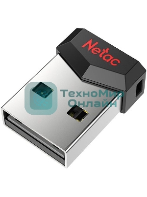 Флешка USB Netac UM81 (NT03UM81N-008G-20BK), 8Gb, USB 2.0, R/W 30/10, черный/красный