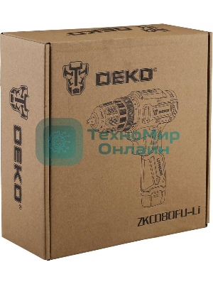 Дрель-шуруповерт Deko ZKCD80FU-Li, 8 В, 2 Ач, 18 Нм, щеточный