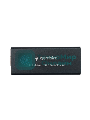 Внешний корпус Gembird EEM2-SATA-1 USB 3.0 для M2 SATA порт MicroB, металл, черный