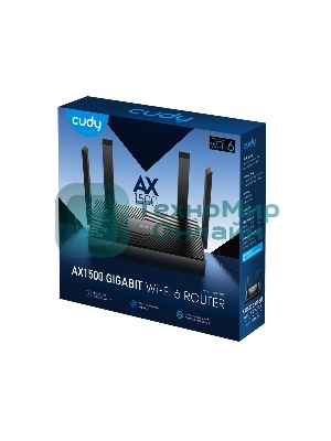 Роутер беспроводной Cudy WR1500 AX1500 10/100/1000 черный
