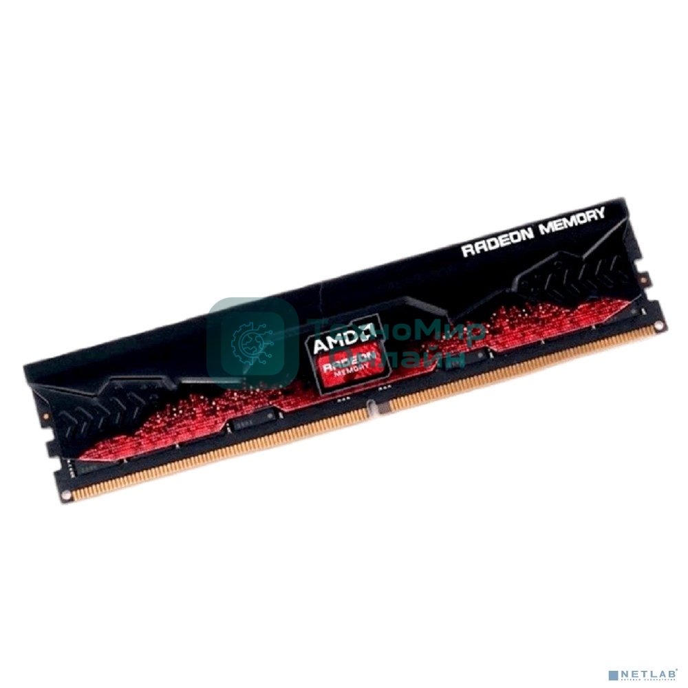 Оперативная память AMD Radeon R5, DDR5, 32Gb (1x32Gb), 5600MHz, CL40, DIMM, с радиатором, черный/красный
