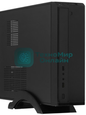 Компьютерный корпус ExeGate EX268691RUS Компьютерный корпус MiniITX ExeGate MI-207 Black, miniITX/mATX, (M450, 80мм), 2хUSB, Audio