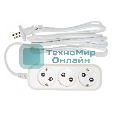 Сетевой удлинитель Buro BU-PSL3.3/W 3 м (3 розетки) белый (пакет ПЭ)