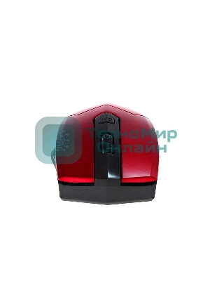 Мышь беспроводная Crown CMM-934W красный/черный, 1200 dpi, радиоканал, USB, кнопки - 4