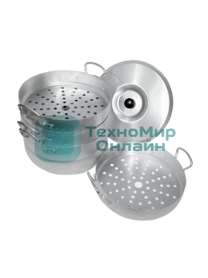 Мантоварка Калитва 180635, 6 л, 3 сетки, алюм.