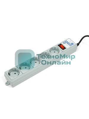 Сетевой фильтр Powercube SPG-B-10 3 м, 5 розеток, серый, коробка