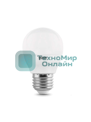 Лампа светодиодная LED Gauss Elementary Шар 10W E27 920lm 4100K 1/10/100 0