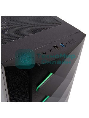 Компьютерный корпус Hiper DCB черный без БП ATX 1x120mm 1x140mm 1xUSB2.0 1xUSB3.0 audio bott PSU