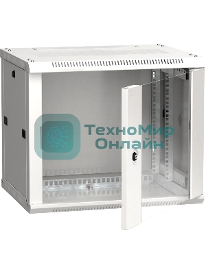 Шкаф ITK LINEA W 9U 600x450 мм дверь стекло, RAL7035