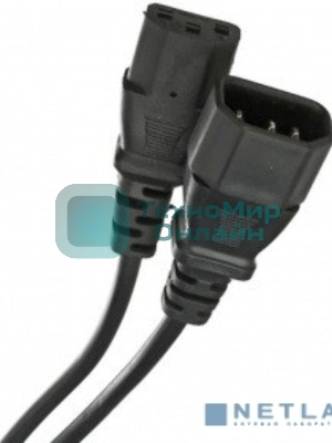 Кабель UPS to устройство 220V (IEC-320-C13/C14) 3м, 3G 0,75мм медь, Telecom