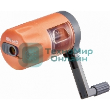 Точилка для карандашей механическая Kw-Trio 03420ORANGE, 1 отверстие, металл/пластик, оранжевый, пластиковый бокс