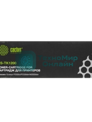 Картридж лазерный Cactus CS-TK1200 черный (3000 стр.) для Kyocera Ecosys P2335d/P2335dn/P2335dw/M2235dn/M2735dn/M2835dw