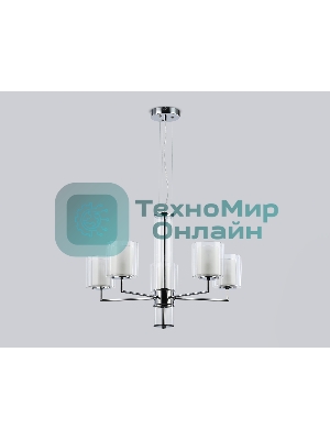 Люстра Ambrella light LH56001/5 СH/FR хром/белый матовый E14*5 max 40W D640*1260