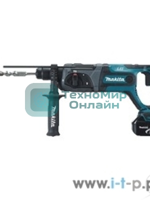 Перфоратор Makita DHR241RFE Перфоратор ак ,SDS+, 18В,2 х 3А ч Li-ion,3реж,1.9Дж,0-4000у\м,3.5кг,чем,подсв,совмест с 4 А ч Li-ion