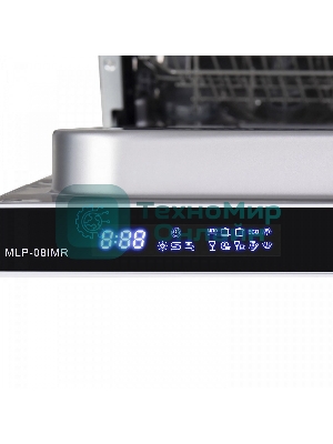 Встраиваемая посудомоечная машина Maunfeld MLP-08IMR, белый/черный, 44.5 см, 10 компл., 47 дБ, класс A++