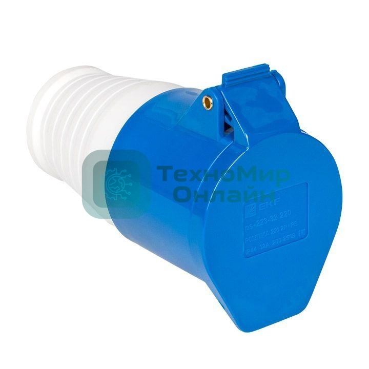 Розетка кабельная 32А 220В 2P+E IP44 (223) EKF ps-223-32-220