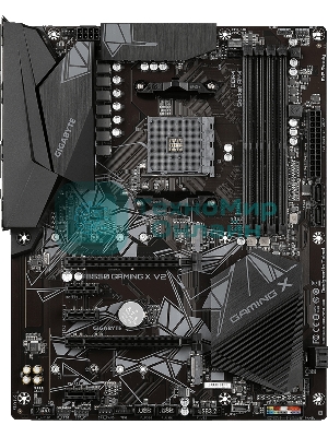 Материнская плата Gigabyte B550 GAMING X V2, AM4, AMD B550, 4xDDR4, 4xSATA, 2xM.2, 1xPCI-E 4.0 x16, 1xPCI-E 3.0 x2, 1xHDMI, 1xDVI-D, 1x 1Gb LAN, 1xUSB 3.2 Gen 2, 3xUSB 3.2 Gen 1, 2xUSB 2.0, 3x3.5 мм, 7.1, Standard-ATX