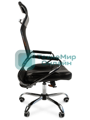 Кресло Chairman 700 черный, сетка, 120 кг, механизм качания