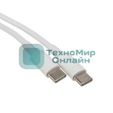 Кабель Rexant Type-C - Type-C PD 100W/1м/PVC/белый