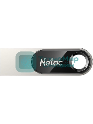 Флешка USB Netac U278 (NT03U278N-064G-20PN), 64Gb, USB 2.0, R/W 50/10, серебристый/черный
