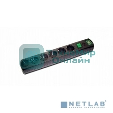 Сетевой фильтр MOST Сетевой фильтр RG 2 м (6 розеток), черный 587277