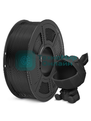 Филамент NVPRINT PLA Meta Black для 3D печати диаметр 1.75мм  длина 330 метров  масса 1 кг