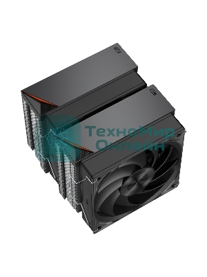 Кулер для процессора PCCooler RZ620 BK (260W, 4-pin PWM, 157.5мм, Al/Cu, 6x6мм, 1x120мм, 86.73CFM, 32dBA, 2200RPM, S: 1851/1700/1200/115X, AM5/AM4, черный)