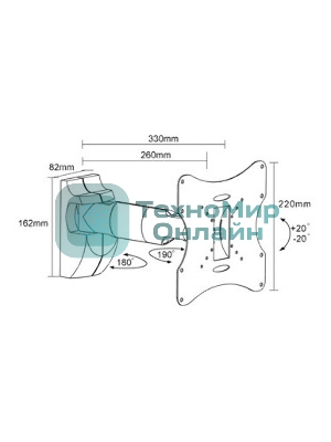 Кронштейн для ТВ ARM Media LCD-202 15