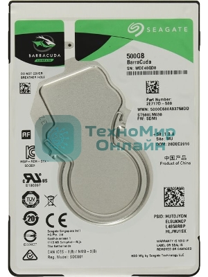 Жесткий диск Seagate Original SATA-III 500Gb ST500LM030 Barracuda (5400rpm) 128Mb 2.5