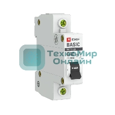Выключатель автоматический EKF mcb4729-1-40C 1P 40А (C) 4,5кА ВА 47-29 EKF Basic