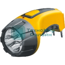 Фонарь Navigator NPT-CP03-ACCU Пласт. 4LED, прям. зар-ка, акк.4В, 500мА·ч.