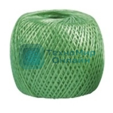 Шпагат полипропиленовый Сибртех 1200 текс, 1,7 мм, L 110 м, зеленый
