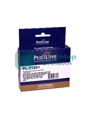 Картридж струйный ProfiLine PL-T1291 для принтеров Epson Stylus SX230/SX235/SX420/SX425/SX430/SX435/SX438/SX440/SX445/SX525/SX535/SX620/Stylus Office B42/BX305/BX320/BX525/BX535/BX625/BX630/BX635/BX925/BX935/WorkForce 7015/7515/7525 с чернилами Black