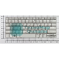 Клавиатура для ноутбука HP Mini 2133 2140 серебристая