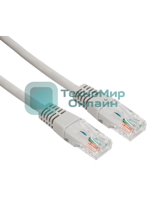 Пaтч-корд U/UTP Rexant, cat.5e, RJ45-RJ45, неэкранированный, LSZH серый, 5м
