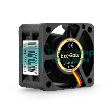 Вентилятор для корпуса ExeGate EX04020SB2P-5 черный, 40 мм, 5500 об/мин, 24 дБ, 3 pin