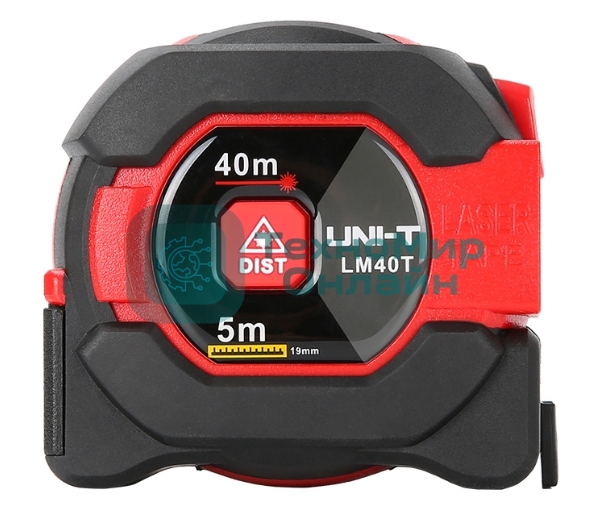 Рулетка 5 м с лазерным дальномером UNI-T LM60T до 60 метров