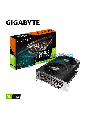Видеокарта Gigabyte GV-N3060WF2OC-12GD (V2.0) PCIE16 12288Mb 192 GDDR6 1792/15000 HDMIx2 DPx2 HDCP Ret