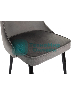 Стул для дома Бюрократ CH-K4 т. серый Holland 18 металл черный на ножках