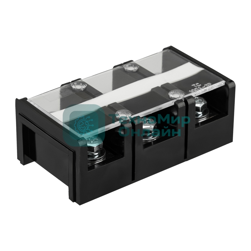 Блок зажимов клеммный Rexant БЗН ТС-1003 35мм2 100A 3 пары