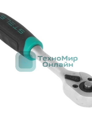 Набор головок Stels 14125 набор торцевых головок 1/4'' головки 4 - 13мм с трещот. ключом crv 11 пр.