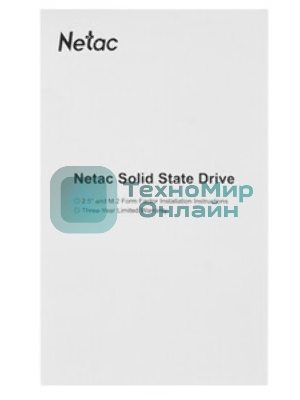 Накопитель SSD Netac N535N, 256Gb, M.2 2280, SATA-III, R/W 540/490