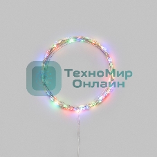 Гирлянда светодиодная Роса 10м 100 LED МУЛЬТИКОЛОР IP20 3хАА (в комплект не входят) NEON-NIGHT