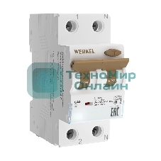 Дифференциальный автомат Werkel 1P+N  40 A  30 mA  6 kA  C A W922P164
