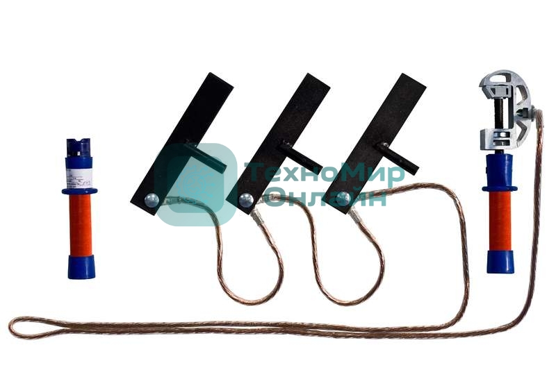 Заземление переносное ПЗРУ-2 Д для распред. устр. до 1 кВ 16 кв.мм Диэлектрик Д157673