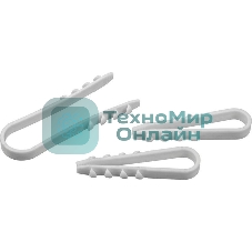 Дюбель-хомут Navigator NCU-11-18-55-50/WH для круглого кабеля белый (уп. 50 шт)